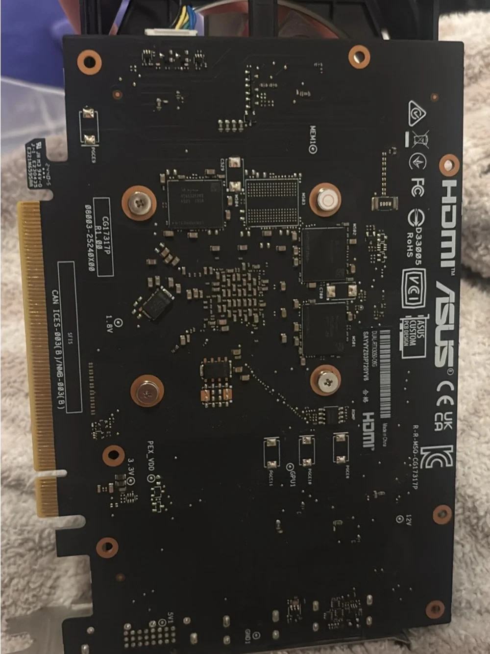 ASUS Black and Silver Dual-Fan Graphics Card GPU